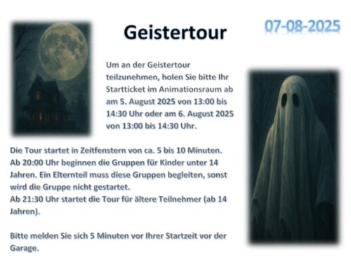 Geistertour 7.8.2025
